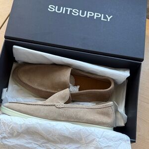 Suitsupply Light Brown Suede Men's Slip-Ons